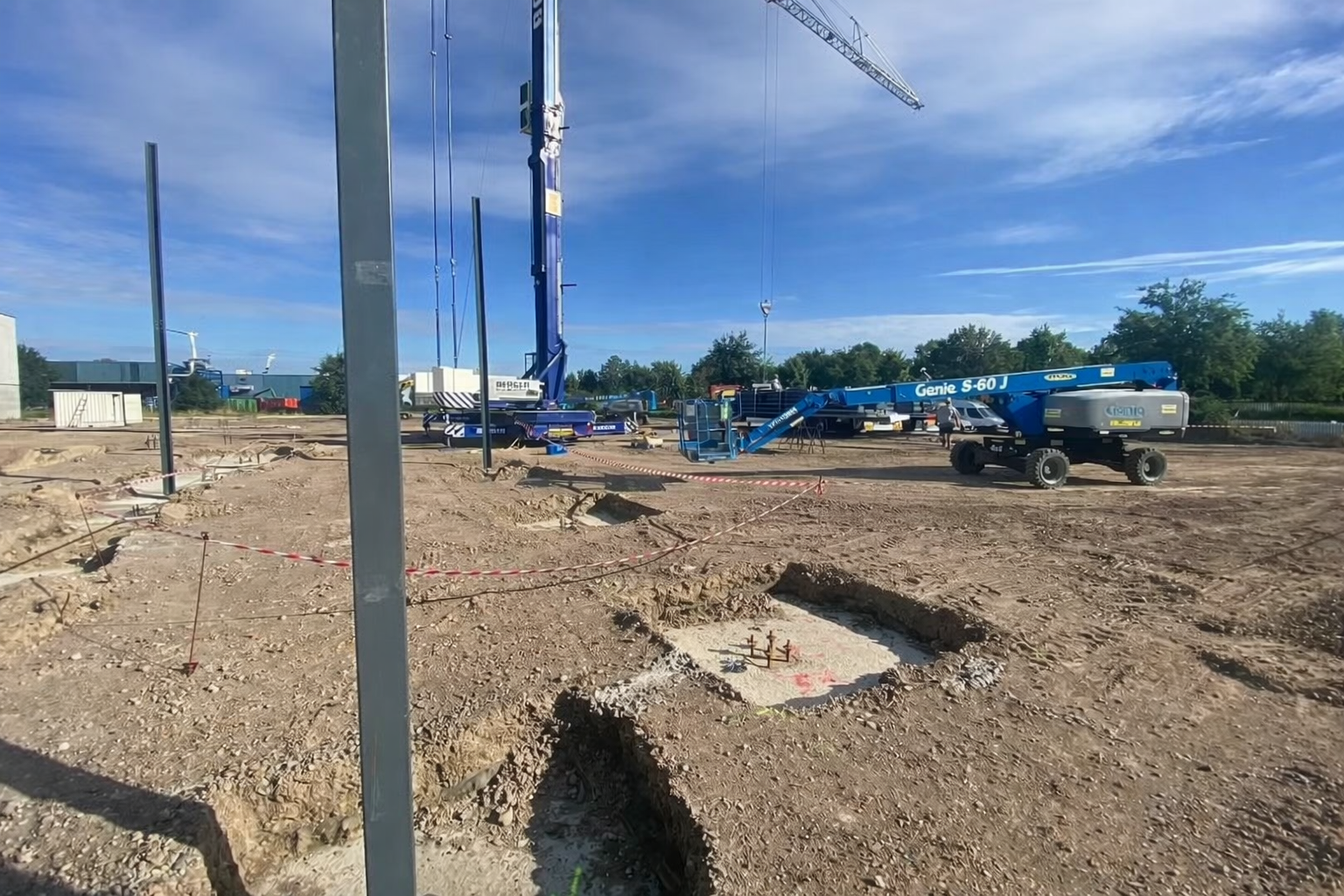 Industriebouw Genk - stalen bedrijfshal Bradico staalconstructie Genk-Zuid